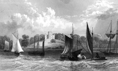Belmont Castle, near Grays Thurrock, Essex, engraved by Henry Wallis