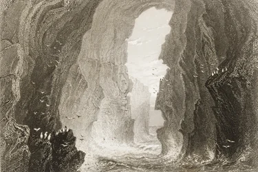 Dunkerry Cave, County Antrim, Northern Ireland, from 