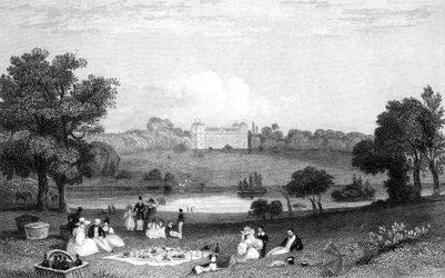 Hallingbury Place, Essex, engraved by Henry Wallis
