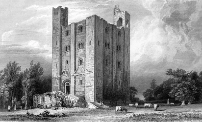 Hedingham Castle, Essex, engraved by John Carr Armytage, 1832