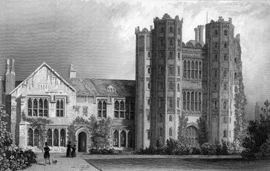 Layer Marney Tower, Essex, engraved by Henry Wallis, 1832