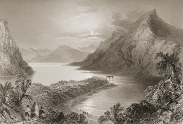 Lough Inagh, Connemara, County Galway, from 
