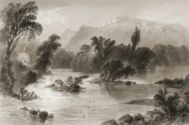 The Meeting of the Water, Vale of Avoca, County Wicklow, from 