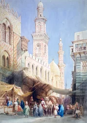 The Sharia El Gohargiyeh, Cairo, 19th century