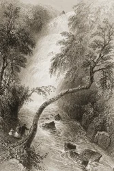 Turc Waterfall, County Killarney, Ireland, from 