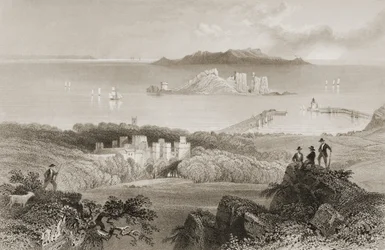 View of Howth Castle, County Dublin, Ireland, from 