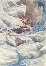 Illustration for The World of Ice or the Whaling Cruise of The Dolphin