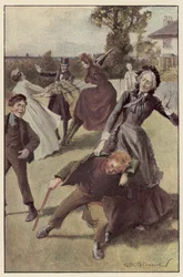 My aunt pounced upon him