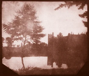 Lacock Abbey in reflection, c.1840