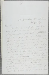 Signed Letter from William Henry Fox Talbot to James David Forbes
