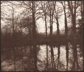 Winter Trees Reflected in a Pond, 1841-42