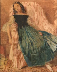 Girl Asleep in a Chair