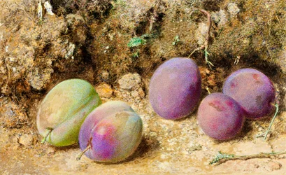 Ripe and Unripe Plums, c.1860