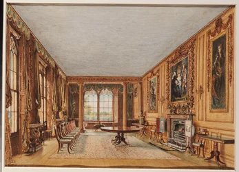 The Winter Dining Room of the Earl of Essex at Cassiobury, 1821