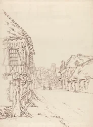 View of a Street in a French Town