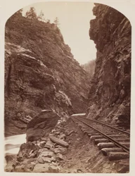 View of a Railroad in the Rockies