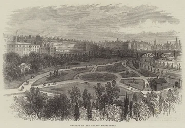 Gardens on the Thames Embankment