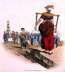 Milk Woman, from Costume of Great Britain