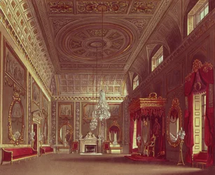 The Saloon, Buckingham Palace from Pyne