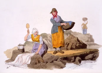 Washerwomen, from The Costumes of Great Britain, pub. by Henry Miller, 1805