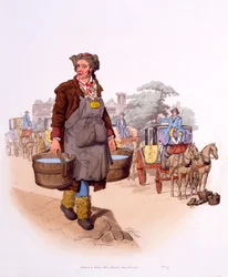 Watercarrier with his license GR 198 (Georgius Rex), from 