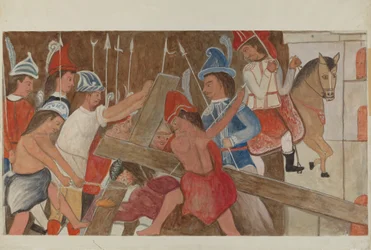 Station of The Cross No. 3: Jesus Falls the First Time