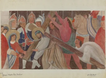 Station of the Cross No. 4: Jesus Meets His Mother, c. 1936