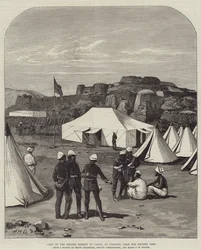 Camp of the British Mission to Cabul, at Jumrood, near the Khyber Pass