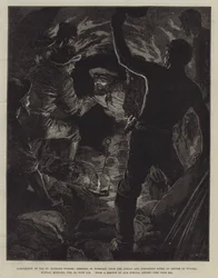Completion of the St Gothard Tunnel, Meeting of Workmen from the Airolo and Goschenen Sides, in Centre of Tunnel, Sunday Morning, 29 February, Nine am