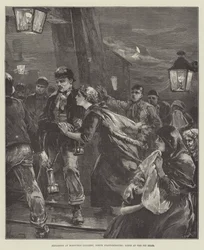 Explosion at Mossfield Colliery, North Staffordshire, Scene at the Pit Head