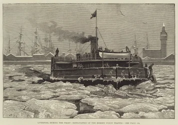 Liverpool during the Frost, Difficulties of the Mersey Ferry Traffic