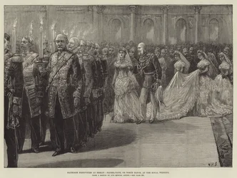 Marriage Festivities at Berlin, Fackel-Tanz, or Torch Dance, at the Royal Wedding