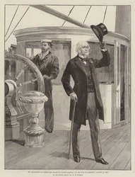 Mr Gladstone on Board Her Majesty