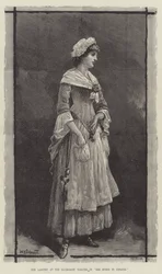 Mrs Langtry at the Haymarket Theatre in She Stoops to Conquer