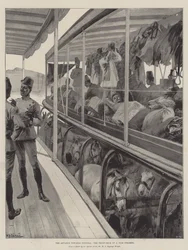 The Advance towards Dongola, the Troop-Deck of a Nile Steamer