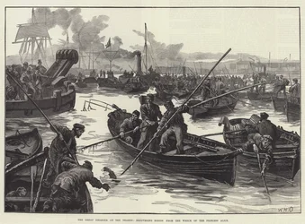 The Great Disaster on the Thames, Recovering Bodies from the Wreck of the Princess Alice