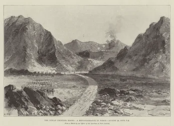 The Indian Frontier Rising, a Reconnaissance in Force, 23 August, Five pm