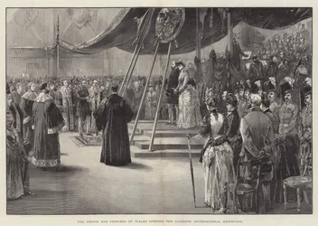 The Prince and Princess of Wales Opening the Glasgow International Exhibition
