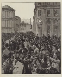 The Riots in Belfast, the Island Men going up North-Street