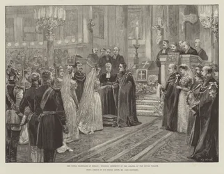 The Royal Marriage at Berlin, Wedding Ceremony in the Chapel of the Royal Palace