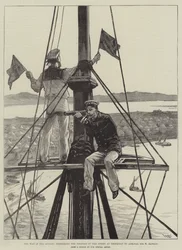 The War in the Sudan, signalling the Position of the Enemy at Trinkitat to Admiral Sir W Hewett
