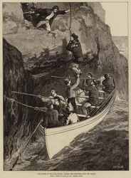 The Wreck of the Strathmore, taking the Survivors from the Island