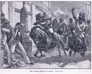 The Rebel Sepoys at Delhi 1857 AD