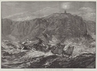 Wreck of HMS Wasp at Tory Island, Donegal