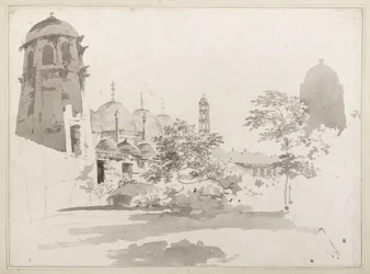 A View of the Cuttera Built by Jaffier Cawn at Murishidbad, c.1781