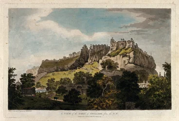 A View of the Fort of Gwalior, from the N.W.