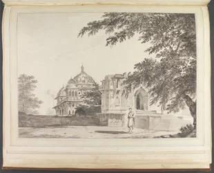 A View of the Mosque at Mounheer [Maner] from the South East