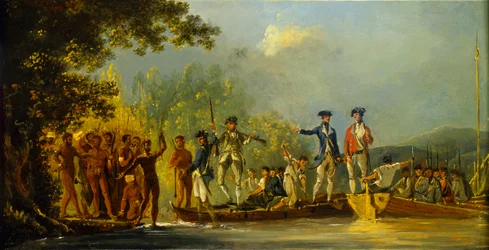 Landing at Mallicolo