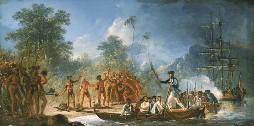 The landing at Tanna, one of the New Hebrides