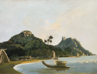 View of Part of Owharre [Fare] Harbour, Island of Huahine
